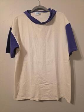 Vintage Sunbelt Sportswear Purple White Hooded Tee One Size